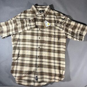 Thrills Men’s Size Medium Brown Thick Material Flannel New With Tags